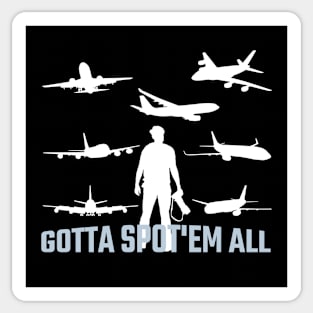 Planespotting airplane airport Sticker